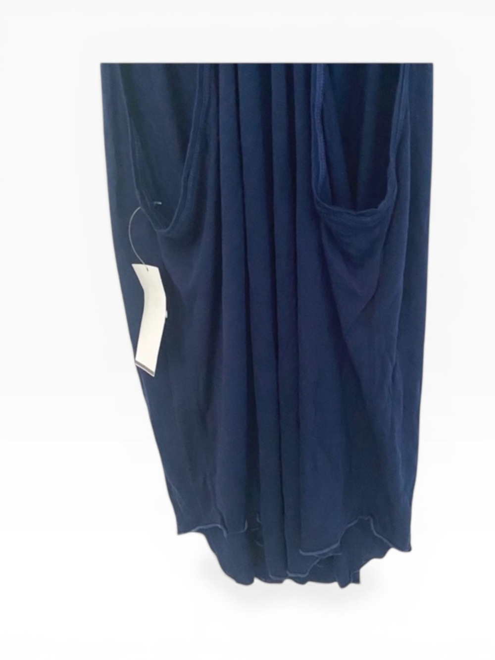 new Hard Tail ★ Sporty Racer Back Athletic Yoga Running Tank Tee ★ Navy ★ Medium - Picture 9 of 15